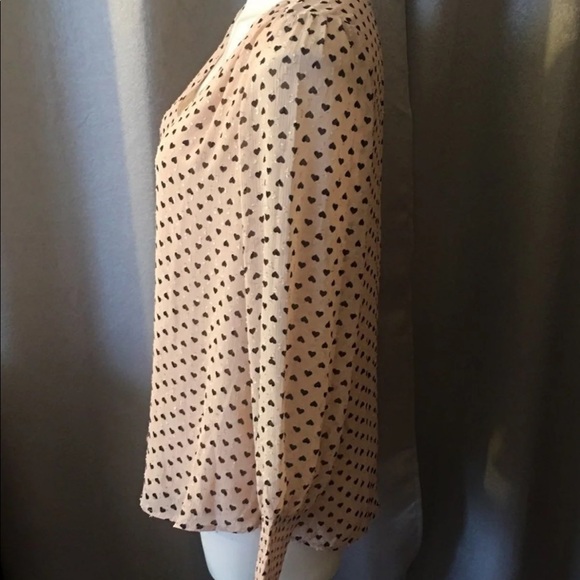 Rachel Zoe Heart Top Blouse Shirt - Picture 5 of 7